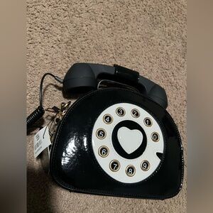 Black Retro Telephone Handbag